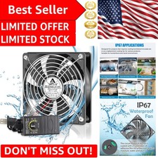 Reliable Waterproof Cooling Fan - 120mm with Speed Adjustment for Diverse Uses picture