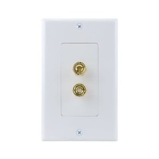 Construct Pro Decora Wall Plate Strap Insert (2 Binding Posts, White) picture