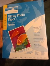 Great White Glossy Photo Paper  93 Ultra White Glossy 12 Sheets 8.5 x 11 NIP picture