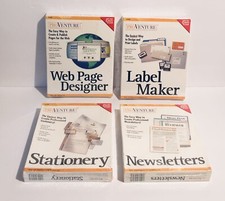 Lot of 4 Pro Venture Windows 95 PC CD-ROM Software Web Page Newsletters Labels picture