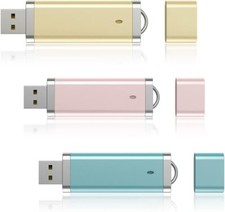 Kootion USB 2.0 64GB 3PCS Metal Keychain Style USB Memory Stick With Led Light picture