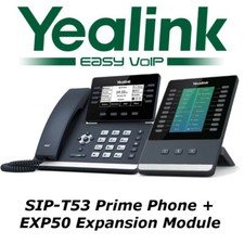 Yealink SIP-T53 Dual Port Gigabit Prime Business Phone + EXP50 Expansion Module picture