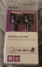 Belkin DVI-D Dual Link Male to Male Cable 10 feet DVI-D LCD Monitor to Laptop picture