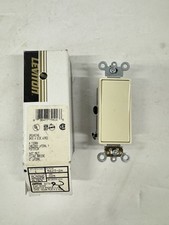 Leviton 5623-2A 3-Way Rocker Decora Switch 15A 120/277V Almond New picture