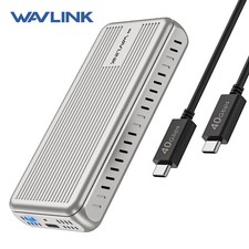 WAVLINK 40Gbps PCIe NVMe SSD Enclosure USB4 External Hard Drive Enclosure picture
