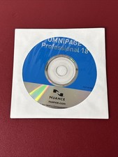Nuance Omnipage 18 Professional Software, new never opened w serial # picture