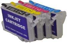 4pc Refillable Ink Cartridges for Stylus Photo C88 C88+ Printer with Dye ink Kit picture