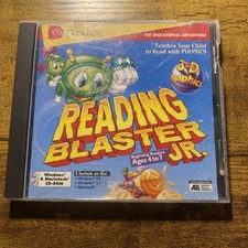 Vtg Reading Blaster Jr CD-ROM Phonics 1996 Davidson Age 4-7 Homeschool Win Mac picture