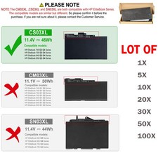 🧡LOT 1-100x CS03XL Battery For HP Elitebook 745 840 G3 G4 854108-850 800513-001 picture