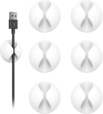 Shintop 6Pcs Cord Holder, Self-Adhesive Cable Clips for Phone Chargers picture