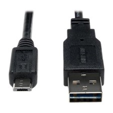 EATON UR050-001-24G TRIPP LITE USB 2.0 Reversible Charging Sync Cable 24AWG A picture