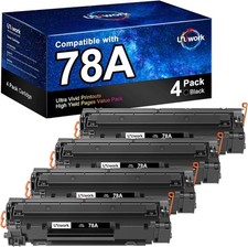 Uniwork 78A Black Laser Compatible Toner Cartridge 4 Pack for HP picture