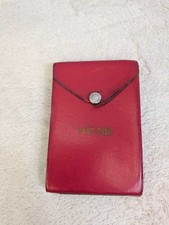 Vintage Leather Red Flip Case Holder - Sunset California Landscape Scene picture