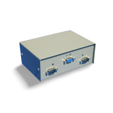 DB9 AB 2 Male and 1 Female Port Switch Serial 2-Way - Beige picture