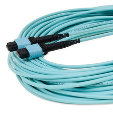 MTP/MPO Elite LOMMF OM3 12 Core Female Type B Plenum OFNP Fiber Patch Cable, 10/ picture