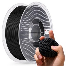 85A TPU 3D Printer Filament 1.75mm Soft Flexible, Black 1kg picture