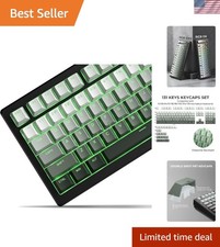 Ergonomic XVX Green Gradient Doubleshot Keycap Set - 60/75/100% Compatibility picture