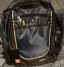 OGIO Blue & Black Backpack Padded Work School Travel Bag Tablet Sleeve NEW picture
