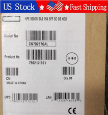 New HPE 759212-B21 759548-001 600GB 2.5