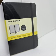 AGENDA RULED NOTEBOOK MOLESKINE CLASSIC 9X14 192 PAGE SQUARES SOFT COVER picture
