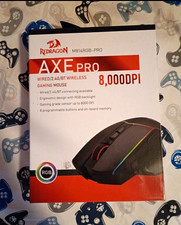 Redragon AXE PRO M814RGB-PRO Gaming Mouse Wireless/BT/USB 8000DPI RGB 8Btn picture