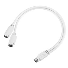 PS/2 Adapter MDIN6 1.08FT PS/2 Male to Dual Female for Keyboard Mouse,Black picture
