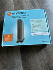 Motorola MG7550 16x4 DOCSIS 3.0 Cable Modem Plus AC1900 WiFi Router New Open Box picture