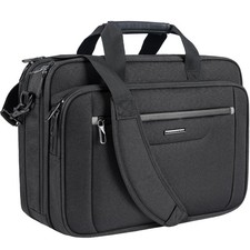 VANKEAN 17.3 Inch Expandable Laptop Briefcase Black/Gray Japan Import picture