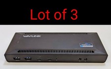 Lot Of 3 WavLink WL-UG69PD2 DisplayLink Dual 4K Universal Dock USB-C No Power AC picture