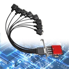PCIE to 8-Port RS232 Serial Expansion Card Serial Port  Expansion Adapter Riser picture
