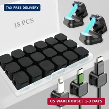18 Pack Cord Organizer Holder,Magnetic Cable Clips Management, Easy Adhesive Pho picture