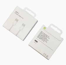 USB-C to USB-C Charge/Data Cable 1m White Braided Nylon 5V Universal picture