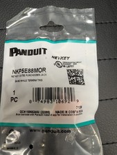 BOX OF 34 PANDUIT NKP5E88MOR NETKEY CAT6E PUNCHDOWN JACK  ORANGE picture