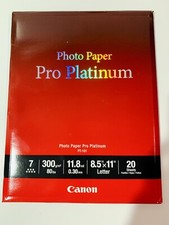 Canon PT-101 8.5-Inch x 11-Inch Photo Paper Pro Platinum (Open Box 19 Sheets) picture