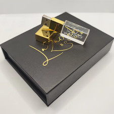 Custom Logo Crystal Metal Flash Drives 32GB 64GB Pen Drive Memory Stick with Box picture