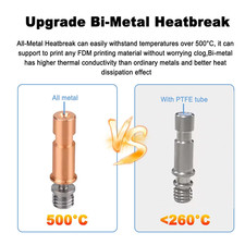 2.0 Upgrade 0.4mm Bi-Metal Heatbreak Hotend Extruder Print Head Hot End for A... picture