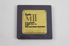 Rare Cyrix MII-266GP gold top CPU Processor vintage UNTESTED picture
