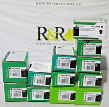 Set of 13 Not Sealed USED Lexmark Extra High Yield Toner Cartridges picture