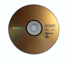 10 SONY Blank DVD+RW 4x Branded Logo 4.7GB Rewritable DVD Disc in Paper Sleeves picture
