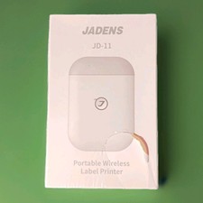 New Jadens JD-11 Mini Printer Portable Wireless Bluetooth White/Gray SKU 195 picture