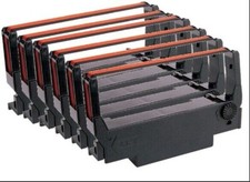 6 EA Toast TKP300 Compatible Black/Red RIBBON Individually Sealed picture