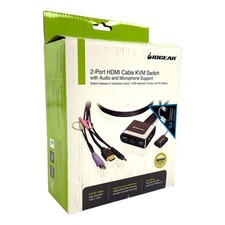IOGEAR 2-Port HDMI Cable KVM Switch Full HD 1080p GCS62HDPKIT picture
