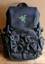 Razer Gaming Backpack Black Hard Shell Green Interior Tech Travel Bag Laptop picture