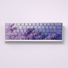Purple Floral Keyboard Keycap Full Set picture