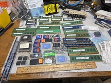 MISC LOT OF MEMORY RAM AND OTHERS 4GB, 8GB SANDISK 256MB CAPACITORS ALL UNUSED picture