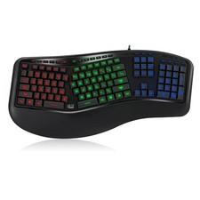 Adesso Tru Form 150 Ergonomic Illuminated Backlit Keyboard Red Green Blue picture