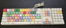 Apple A1048 Digidesign USB wired Avid Logic keyboard Final Cut Pro colored keys picture