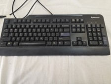 Lenovo SK-8825 (L) USB Wired Keyboard Black Full Size Tested & Working picture