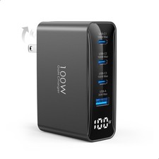 TOPADRE 100W USB C Charger for MacBook, 4-Port PD Fast USBC Charger with LED ... picture