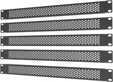 5 Pack 1U Venting Blank Panel - Steel Blank Rack Mount Panel Spacer for 19in ... picture